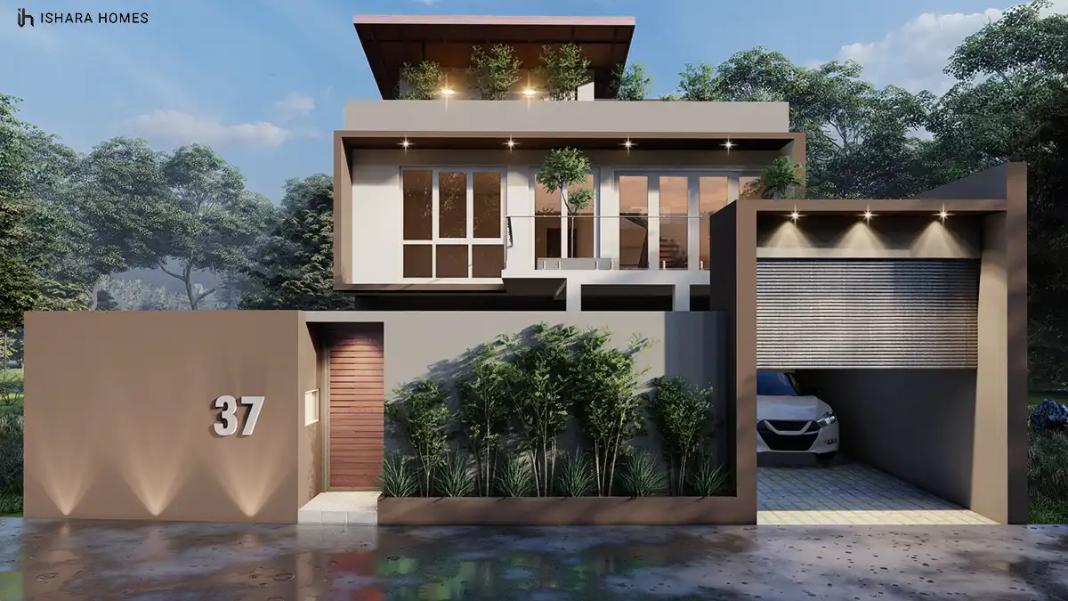 The Brown Shed House luxury multi-level residence in Kurunegala by Ishara Homes