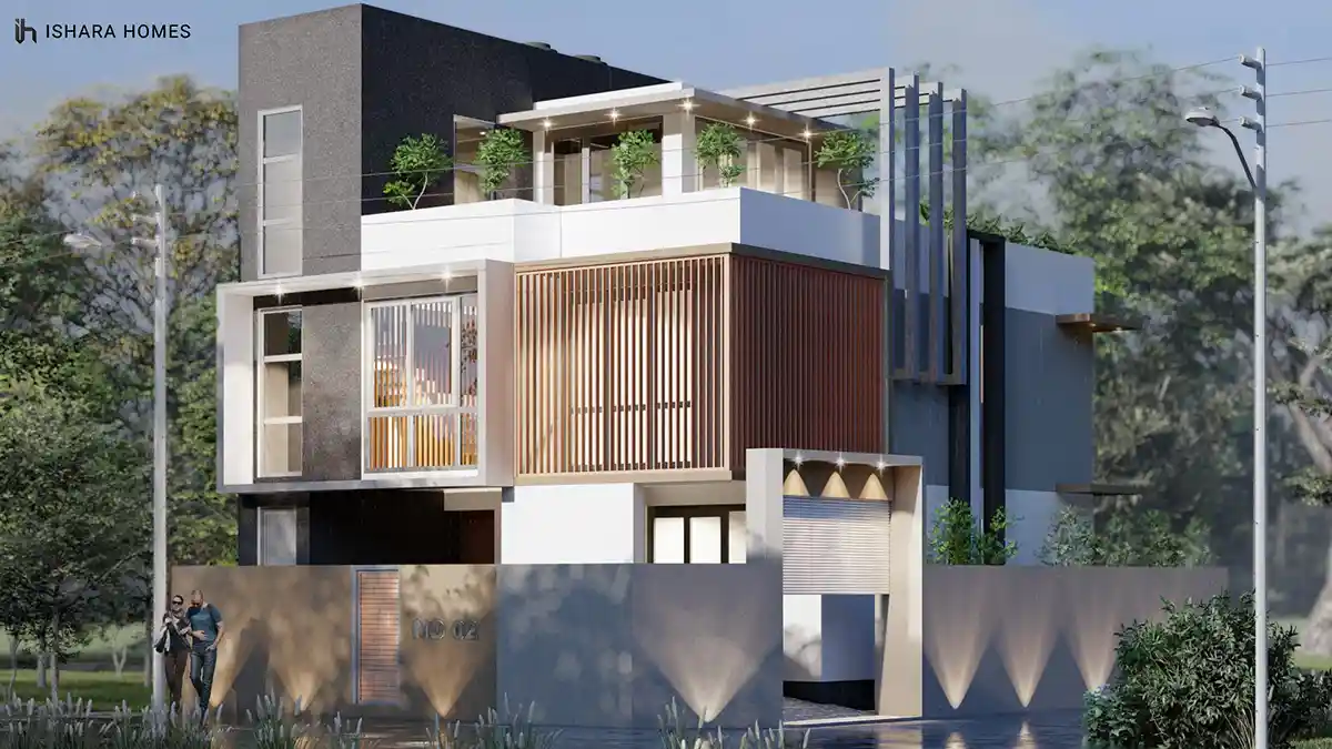 The C-House compact box type home in Polgasowita by Ishara Homes