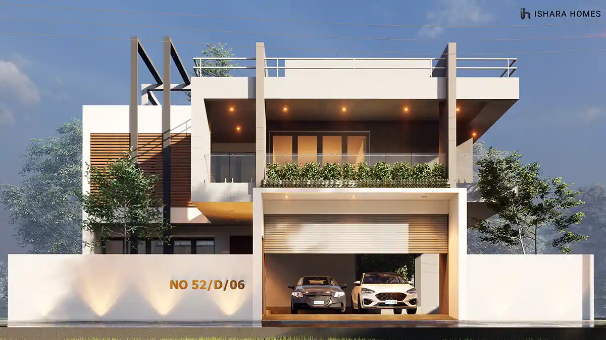 The Dreamwoods, a modern contemporary residence in Kadawatha designed and built by Ishara Homes