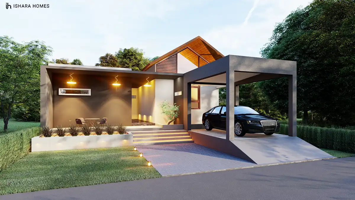 The Greenwoods Cottage compact modern cottage in Kurunegala by Ishara Homes